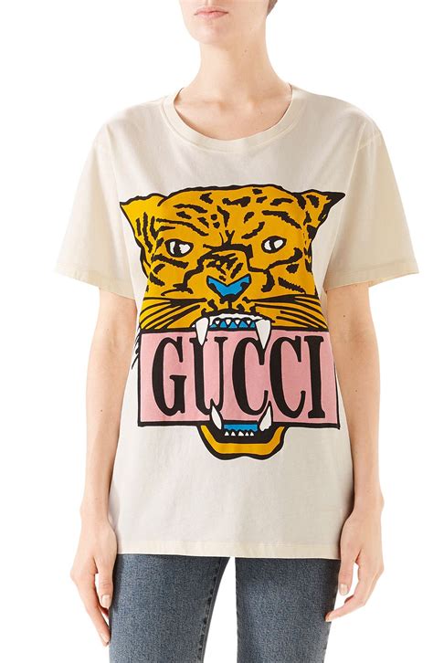 green gucci shirt woth tiger|Gucci tiger graphic t shirt.